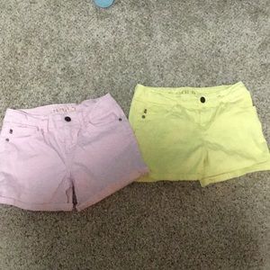 Two pairs of kids shorts